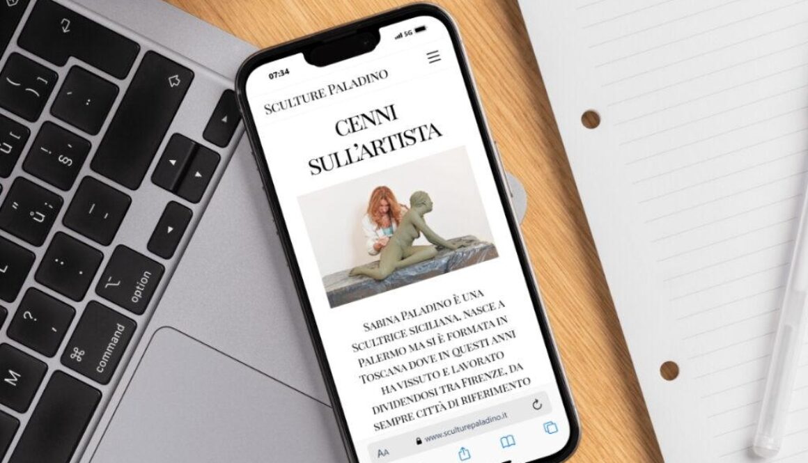 realizzazione sito web sculture paladino