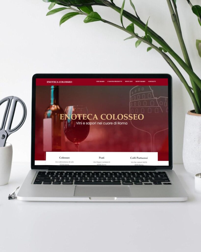 Realizzazione sito web Enoteca Colosseo
