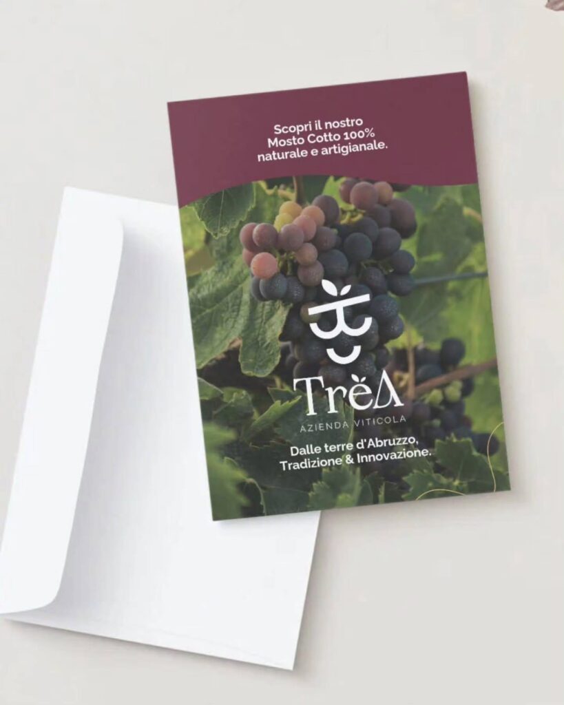 Brochure a 4 ante per TrèA - Mosto cotto artigianale