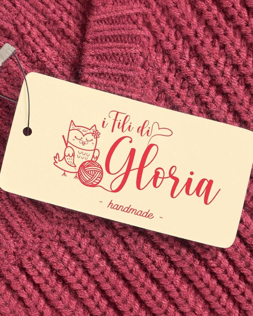 Etichetta per marchio i fili di Gloria