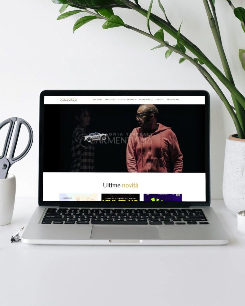Realizzazione sito web per compagnia teatrale Carmentalia