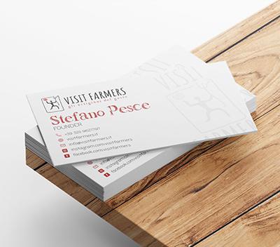 Concept grafica biglietto da visita