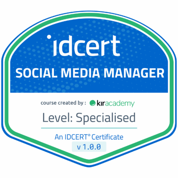 certificazione: IDCERT Social Media Manager di IDCERT | International Digital Certification