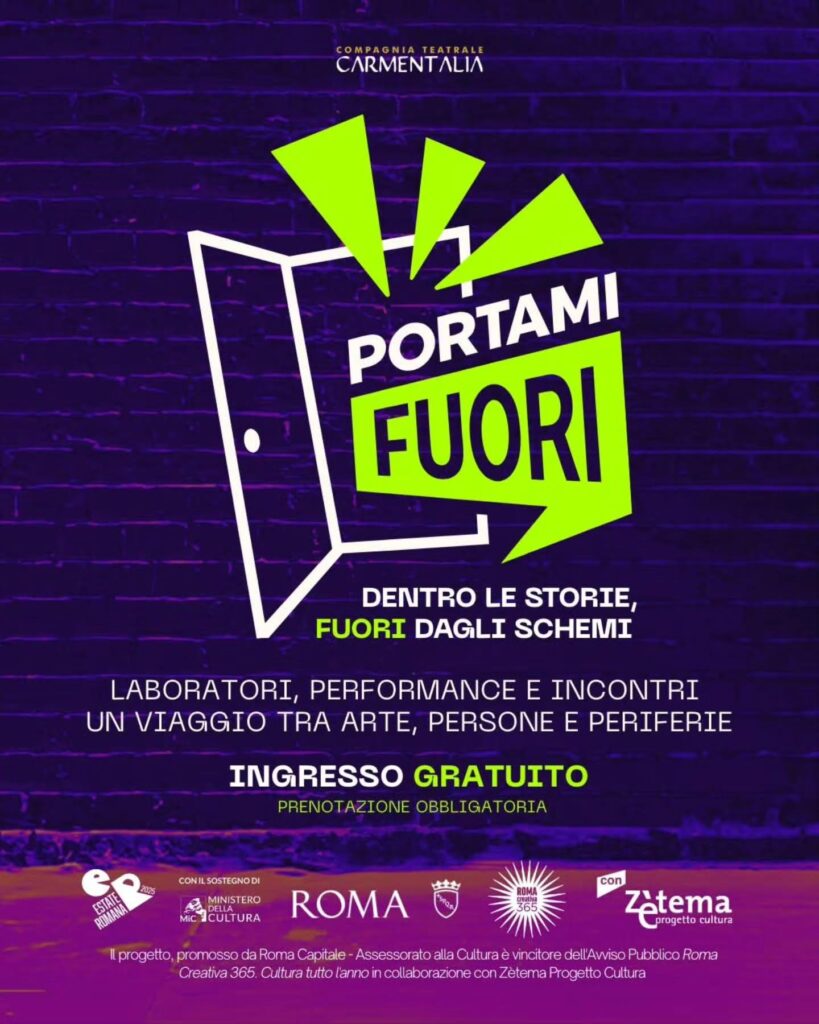 Concept logo per evento a Roma "Portami Fuori"
